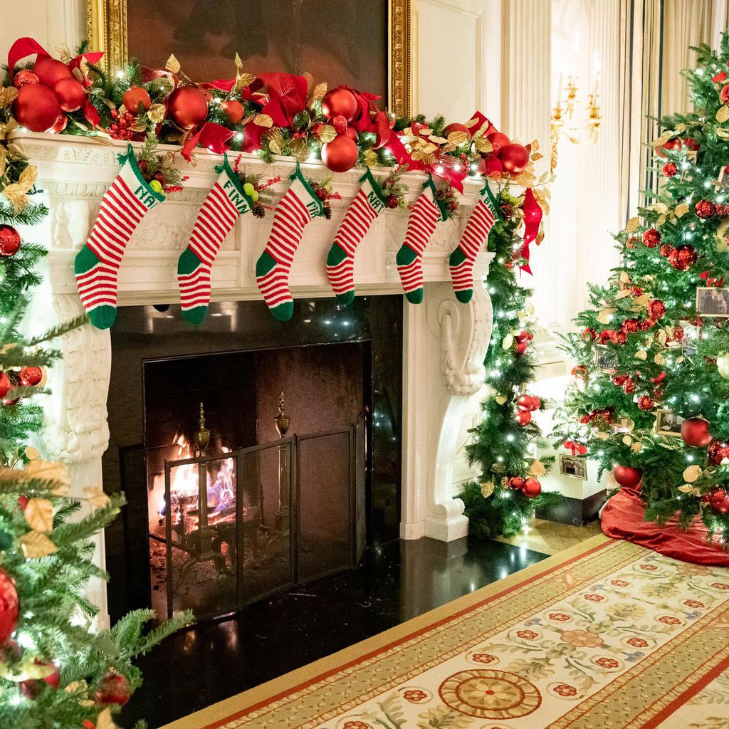 Jill Bidens Weihnachtsdekoration im Jahr 2021