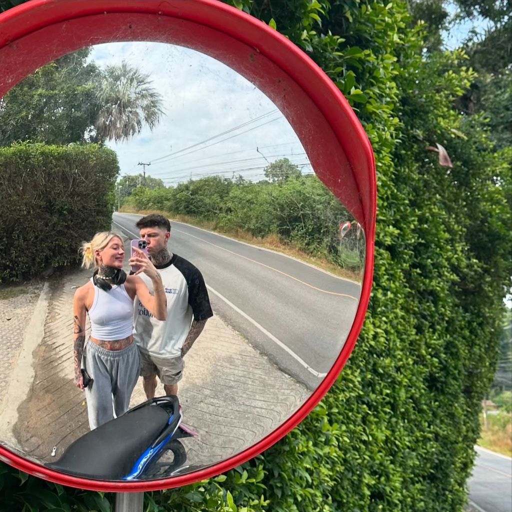 Jill Lange mit ihrem Freund, Januar 2025
