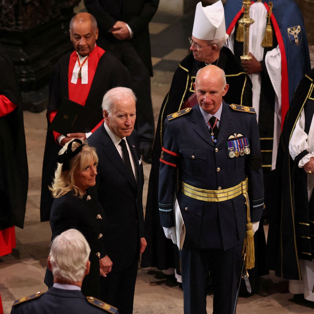 Jill und Joe Biden bei der Beerdigung von Queen Elizabeth II.