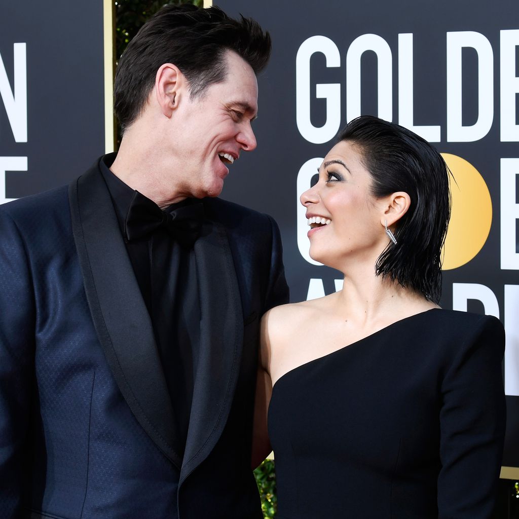 Jim Carrey und Ginger Gonzaga bei den Golden Globes 2019