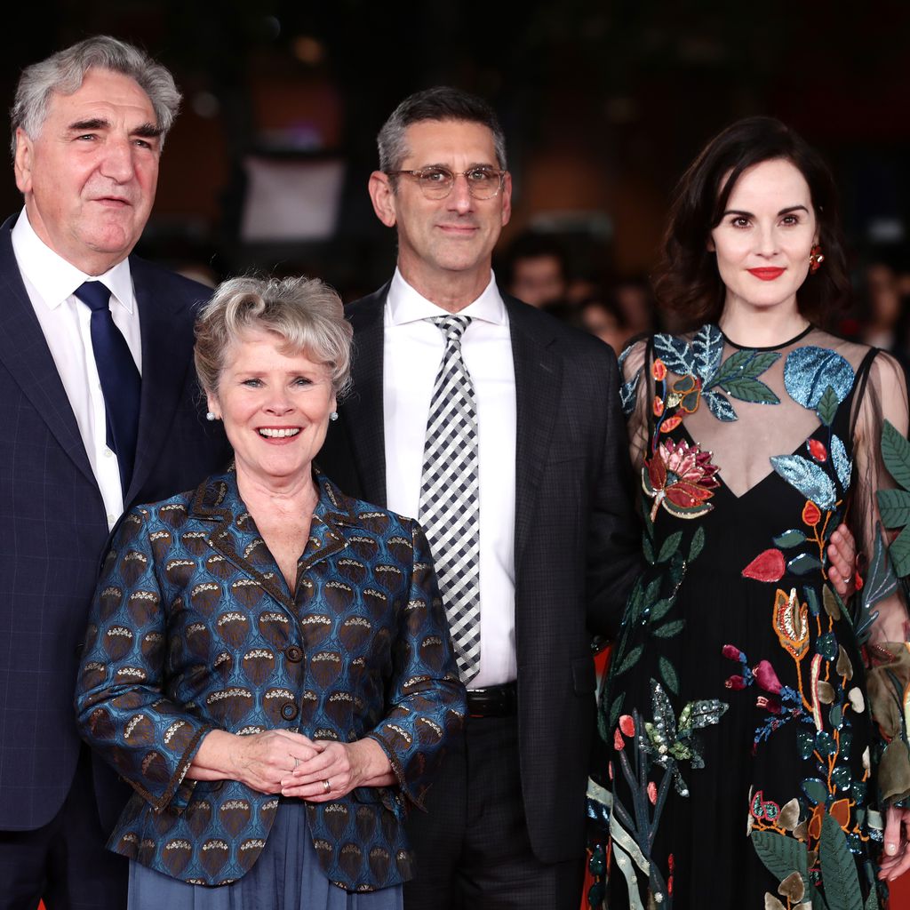 Jim Carter, Imelda Staunton, Michael Engler und Michelle Dockery (v.l.)
