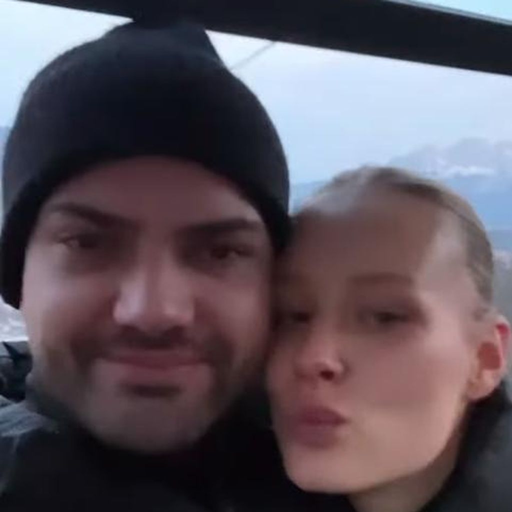 Jimi Blue Ochsenknecht und Laura Marie Geissler im Ski-Urlaub Anfang 2023
