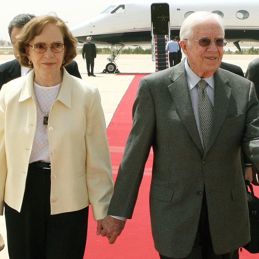 Jimmy Carter und seine Frau Rosalynn, April 2008