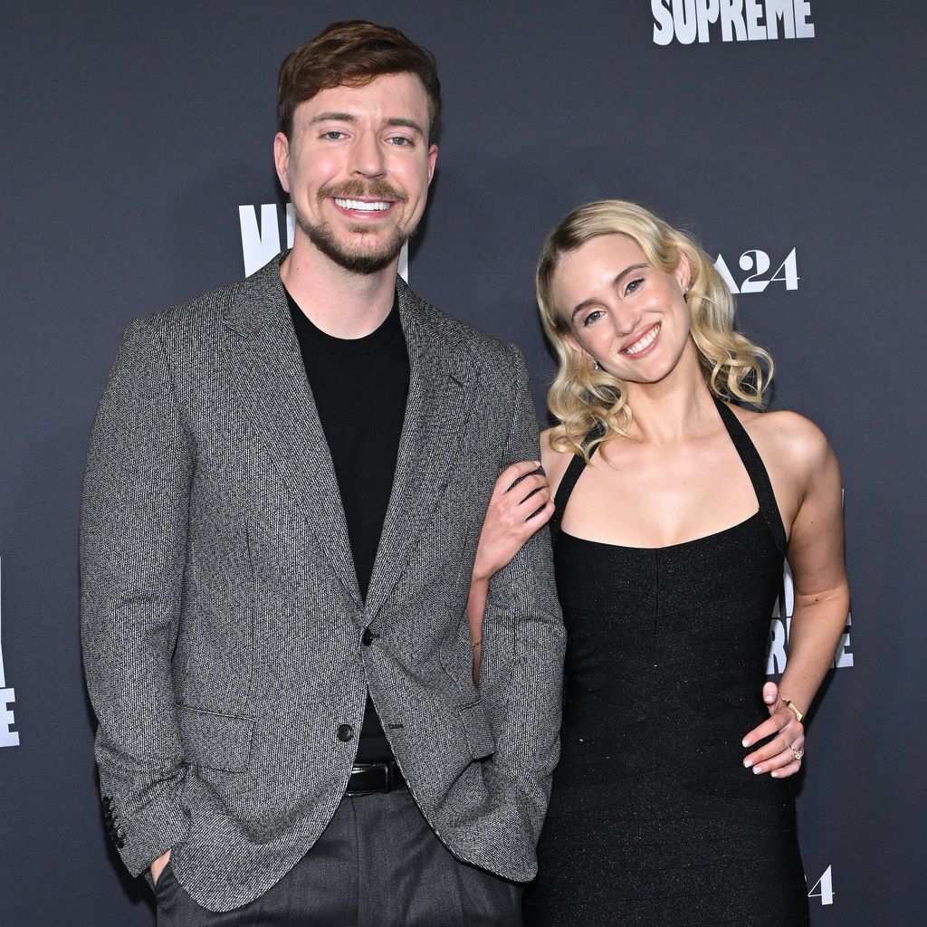 Jimmy Donaldson alias MrBeast und Thea Booysen bei der Premiere von "Marty Supreme" in Los Angeles