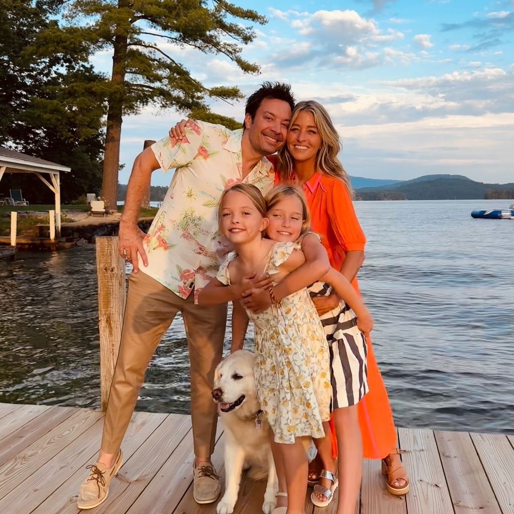 Jimmy Fallon mit seiner Familie, 2024