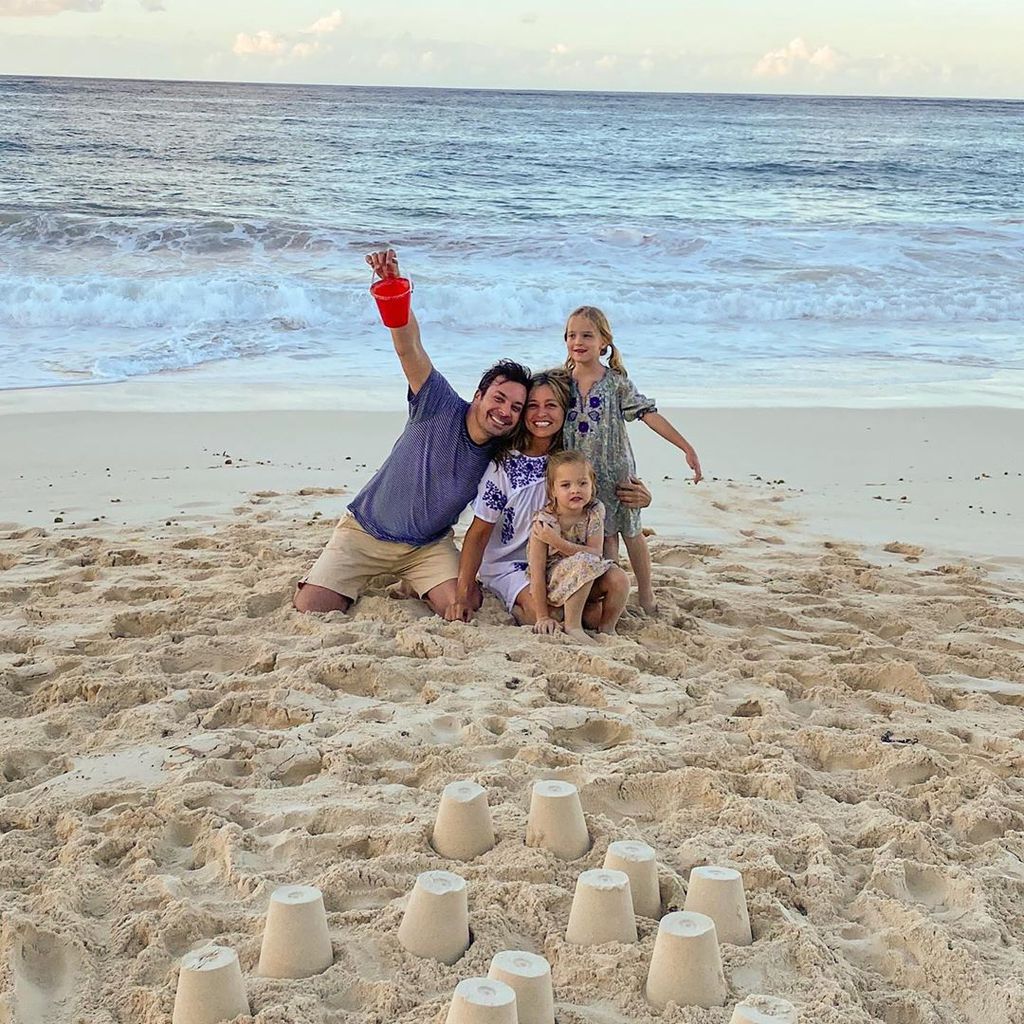 Jimmy Fallon und seine Familie, Februar 2020