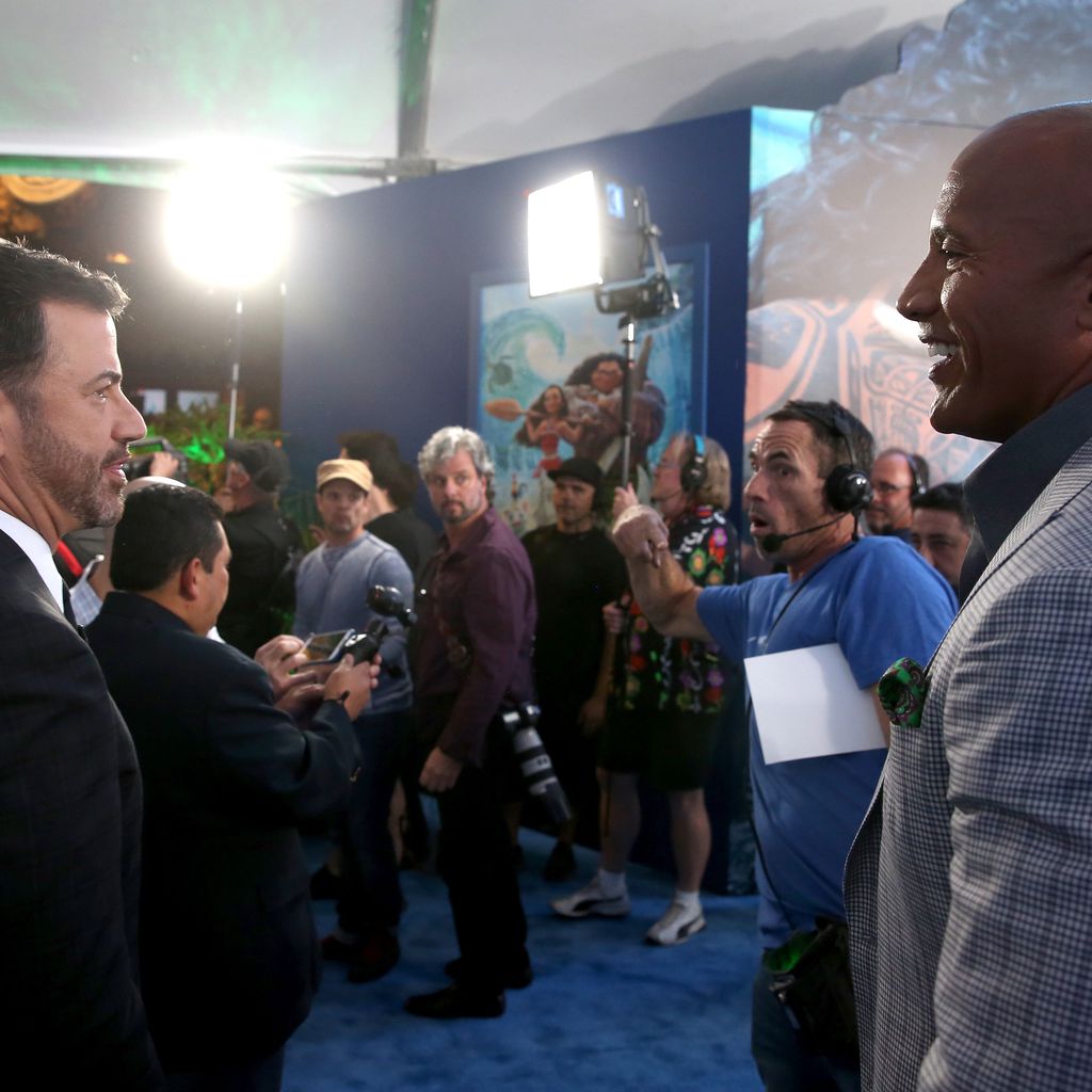 Jimmy Kimmel und Dwayne Johnson