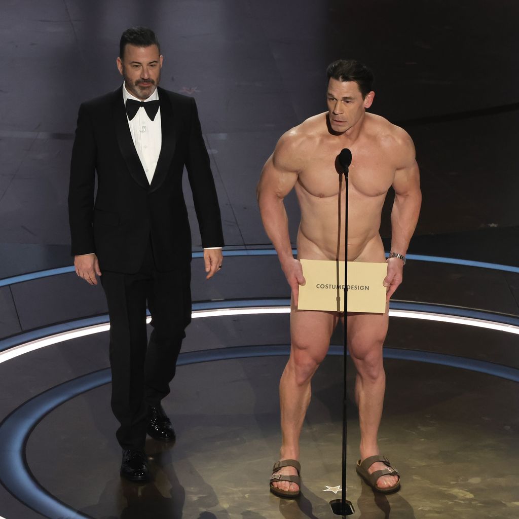 Jimmy Kimmel und John Cena bei der 96. Verleihung der Oscars