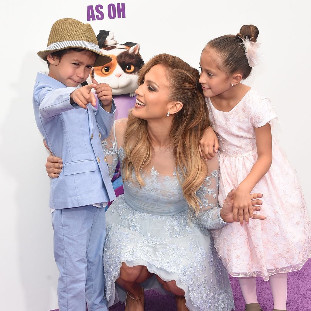 Jennifer Lopez mit ihren Kindern Emme und Maximilian