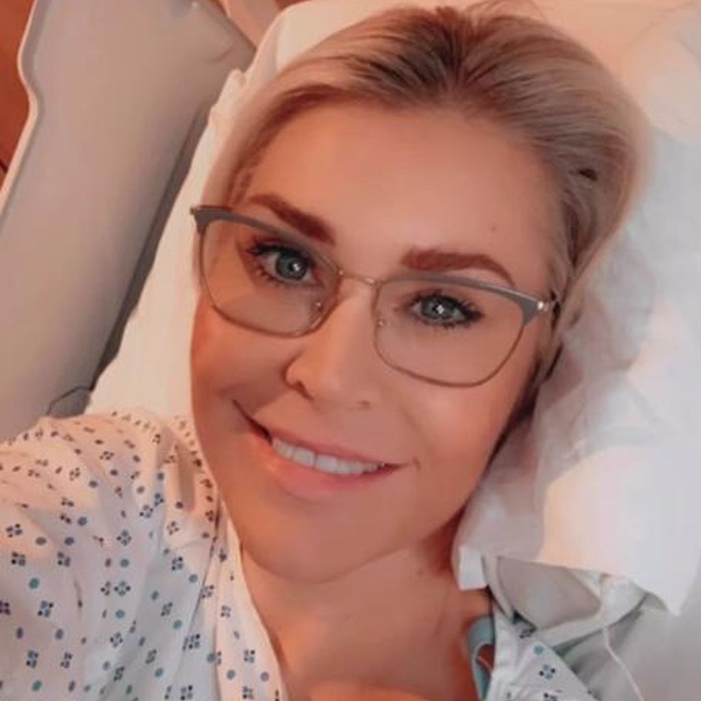 Jo O'Meara im Krankenhaus, September 2022