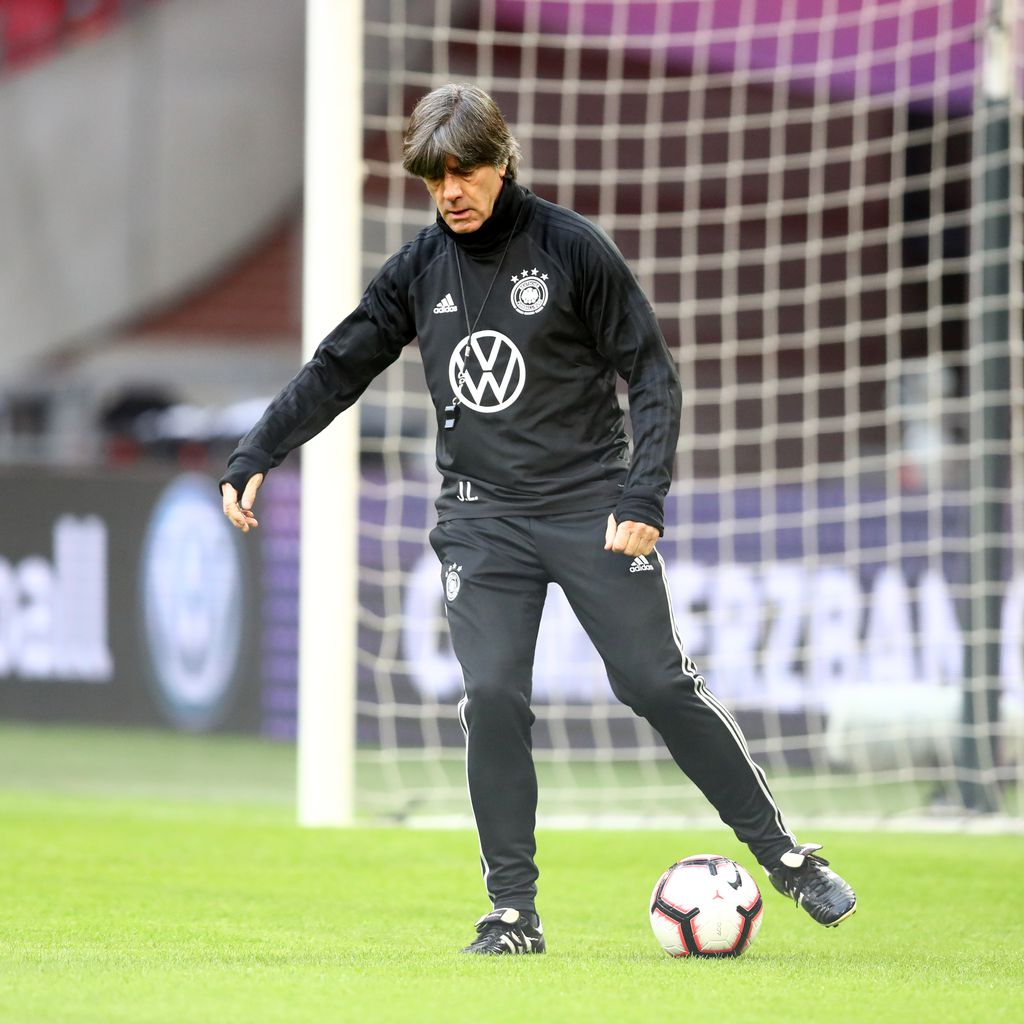 Joachim Löw vor einem Länderspiel im März 2019