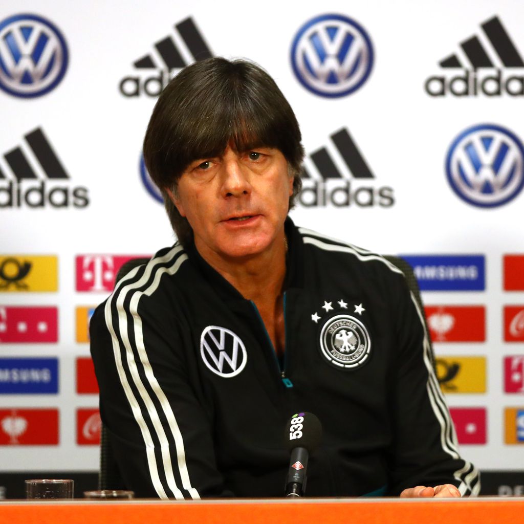 Joachim Löw auf einer Pressekonferenz
