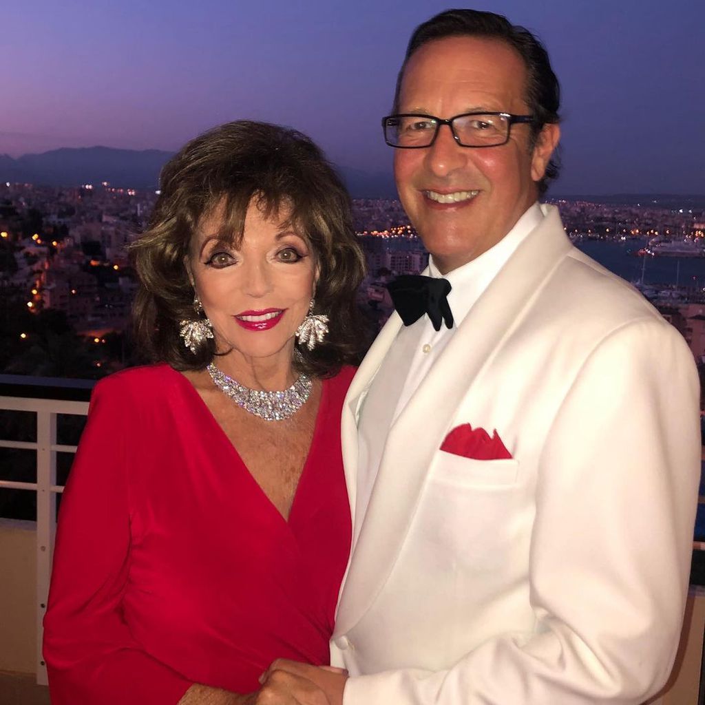 Joan Collins mit Ehemann Percy Gibson