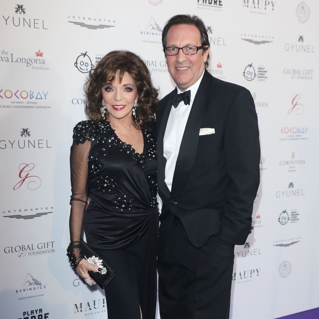 Joan Collins und Percy Gibson in London, 2017