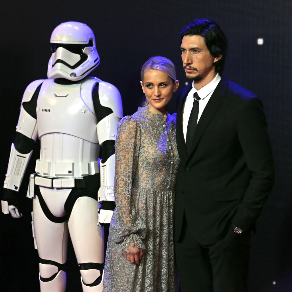 Joanne Tucker und Adam Driver auf der Star Wars: The Force Awakens"-Premiere im Dezember 2016