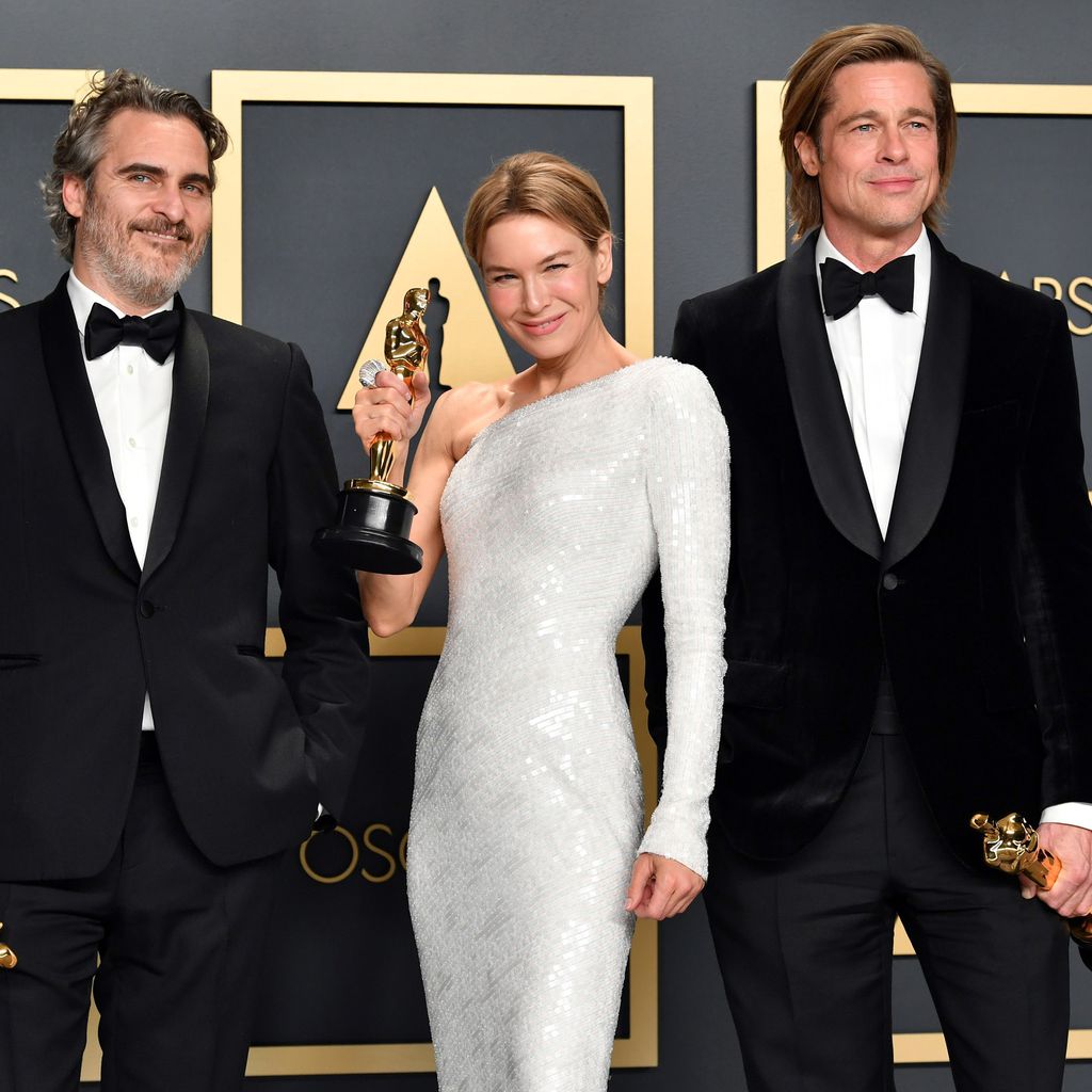 Joaquin Phoenix, Renée Zellweger und Brad Pitt, Oscar-Gewinner 2020