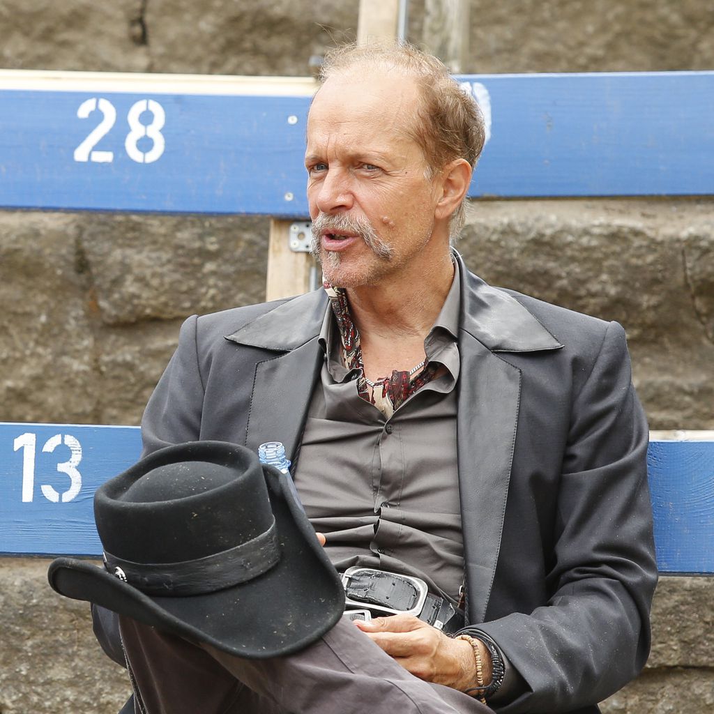 Jochen Horst bei der Fotoprobe zu "Winnetou und das Geheimnis der Felsenburg"