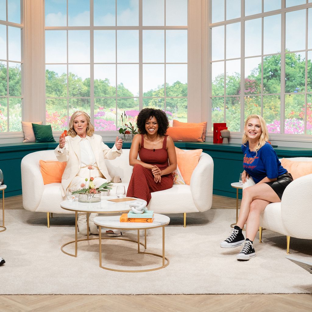 Jochen Schropp, Marijke Amado, Aminata Belli und Jeanette Biedermann bei "Amado, Belli, Biedermann"