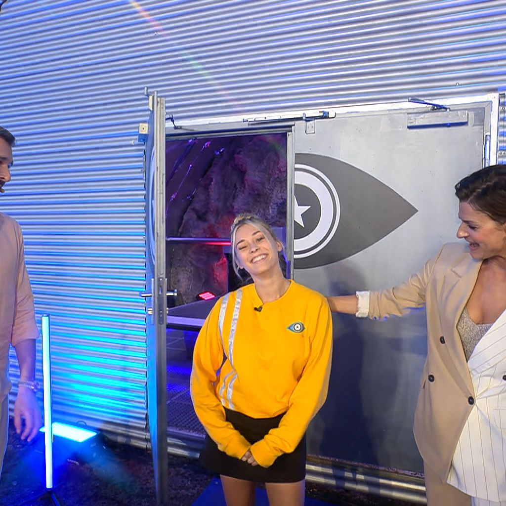 Jochen Schropp, Payton Ramolla und Marlene Lufen bei "Promi Big Brother"