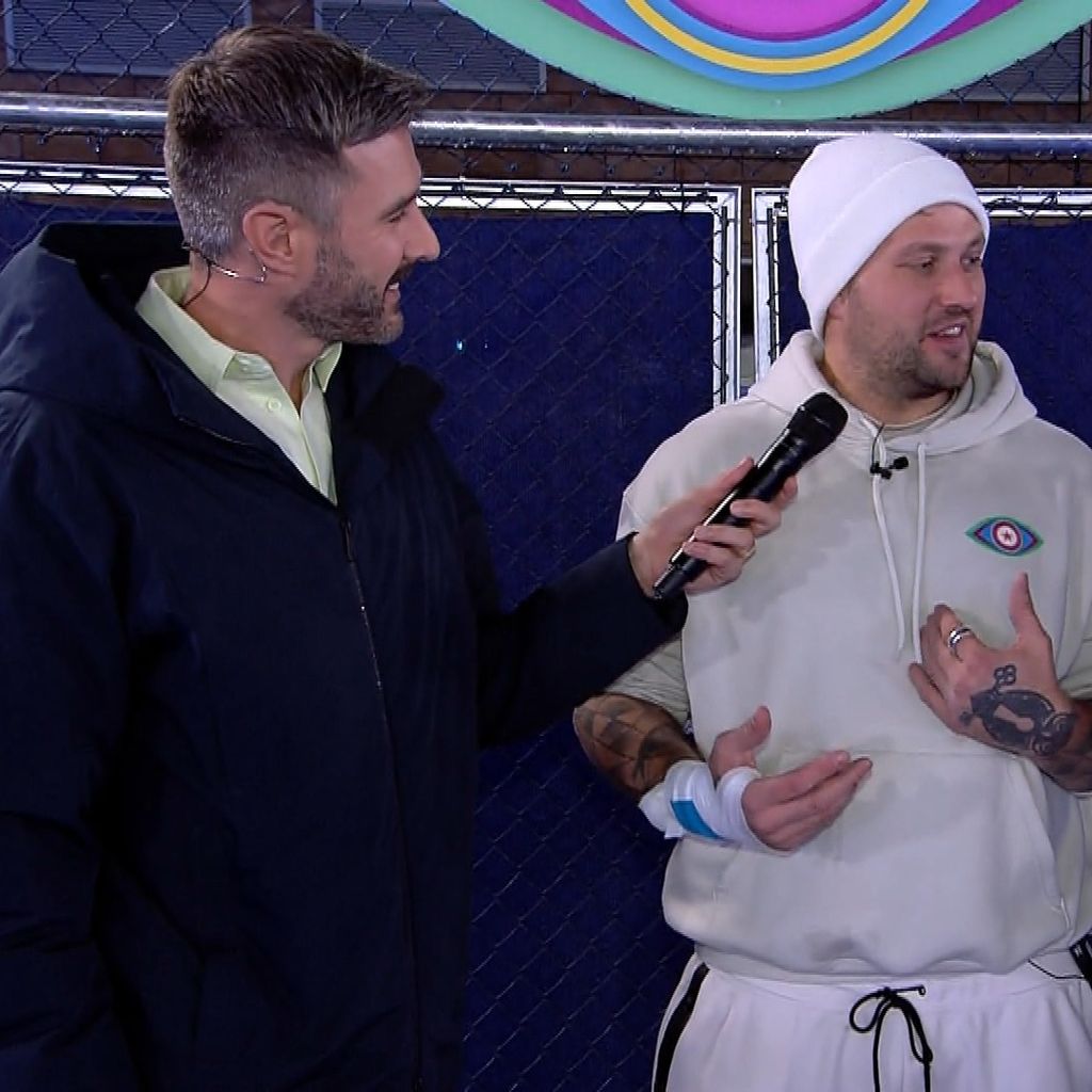 Jochen Schropp, Philo Kotnik und Marlene Lufen bei "Promi Big Brother" 2023