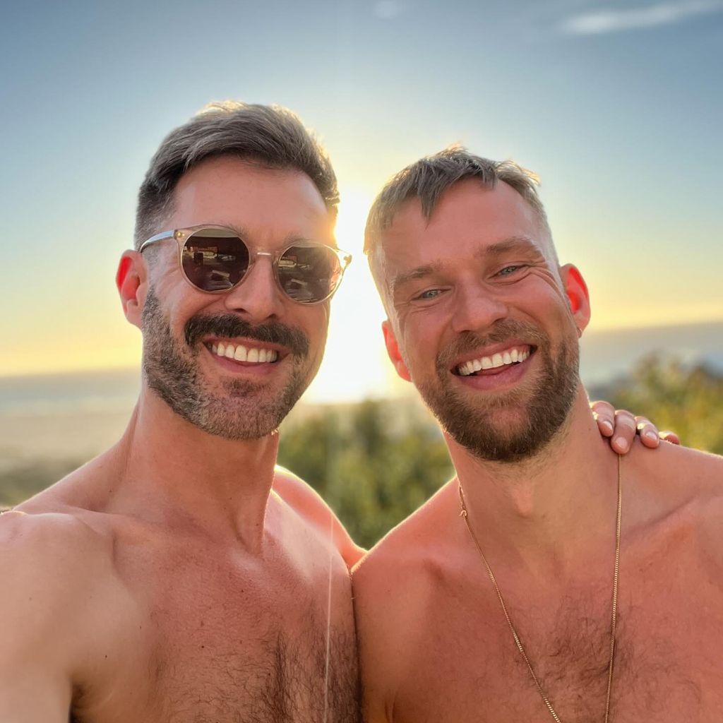 Jochen Schropp und sein Mann Norman im Januar 2024 in Südafrika