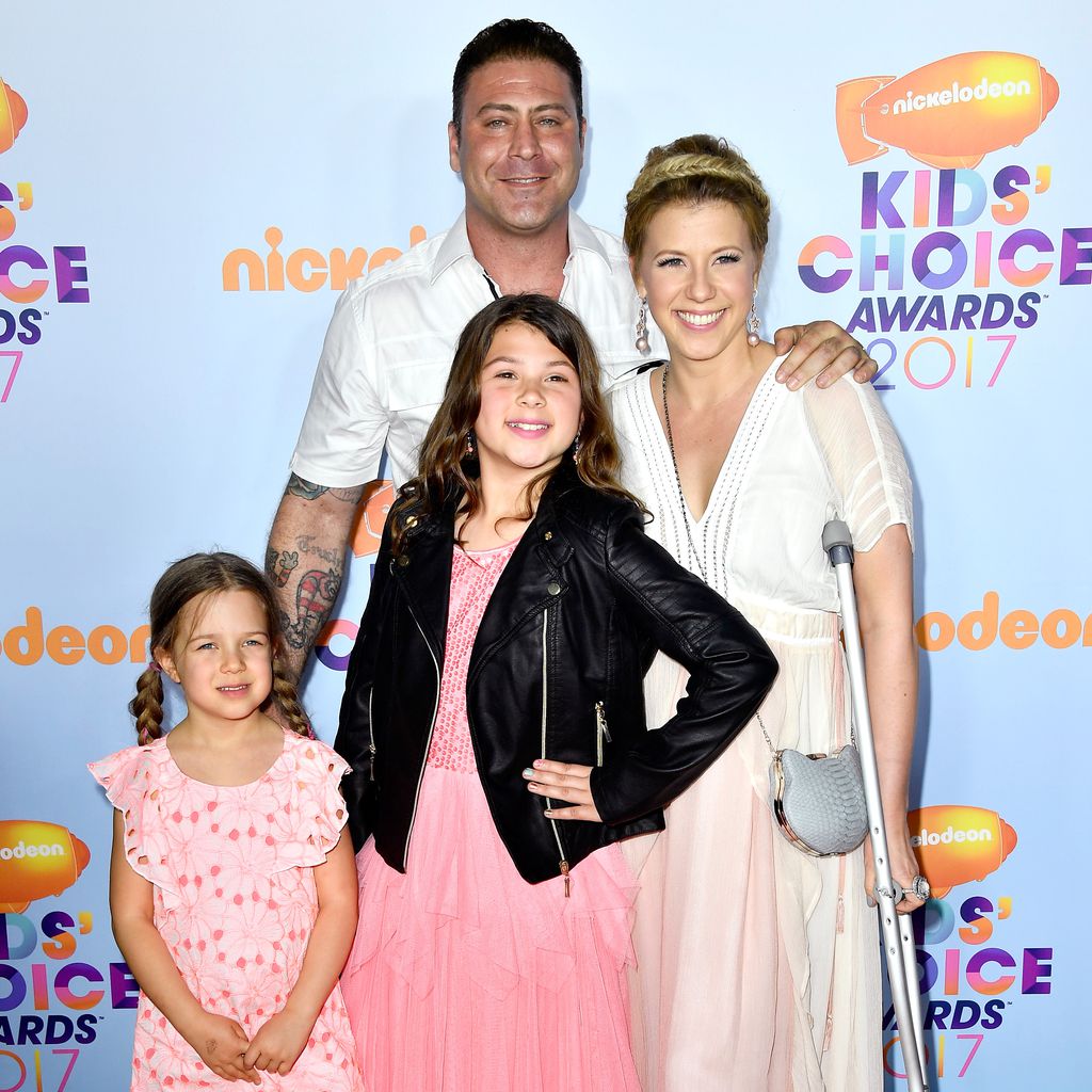 Justin Hodak und Jodie Sweetin mit Jodies Töchtern Beatrix und Zoie
