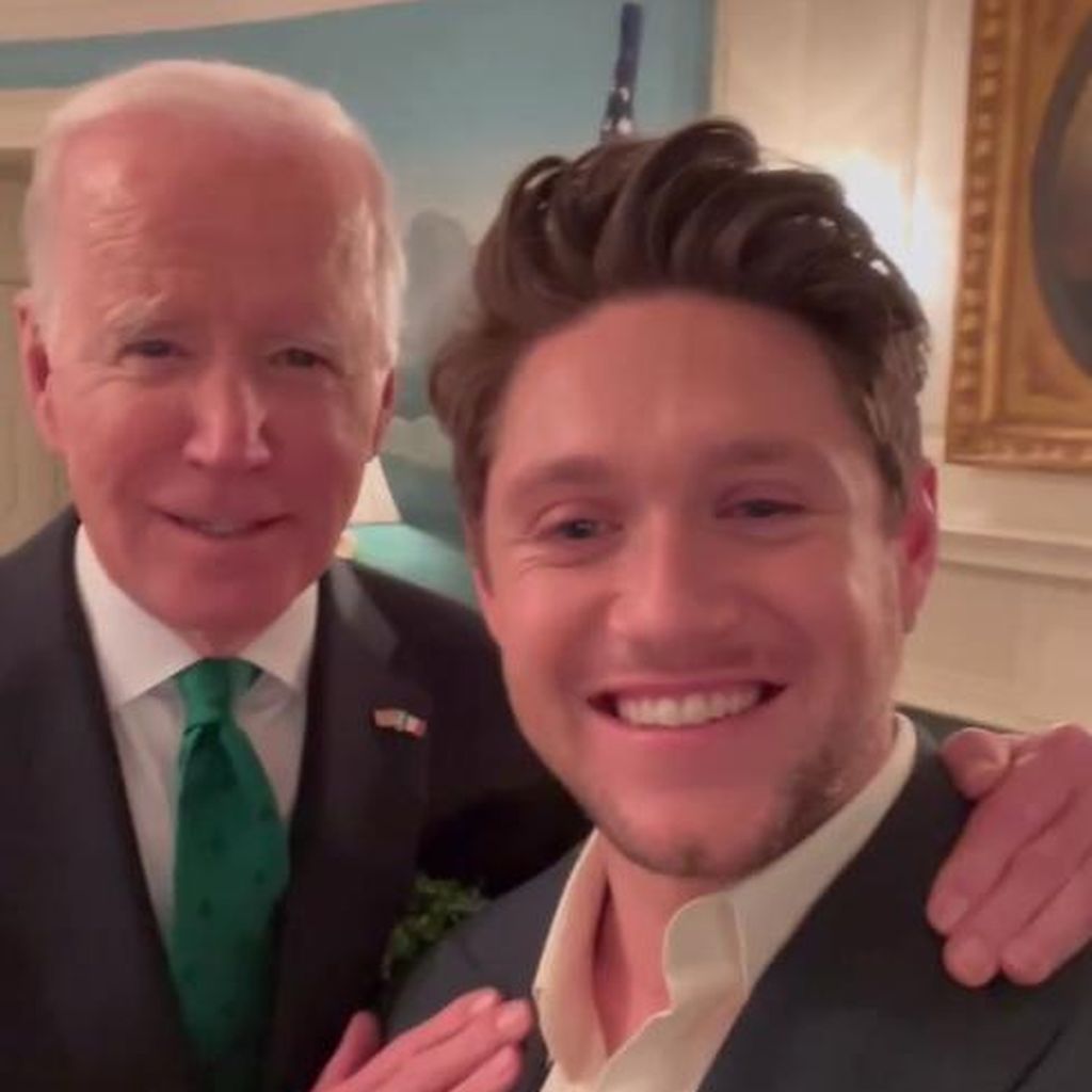 Joe Biden und Niall Horan am St. Patrick's Day