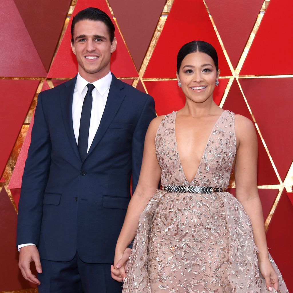 Joe LoCicero und Gina Rodriguez bei den Oscars, März 2018