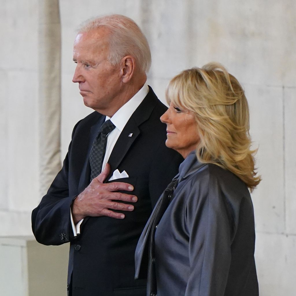US-Präsident Joe Biden und seine Frau Jill in der Westminister Hall