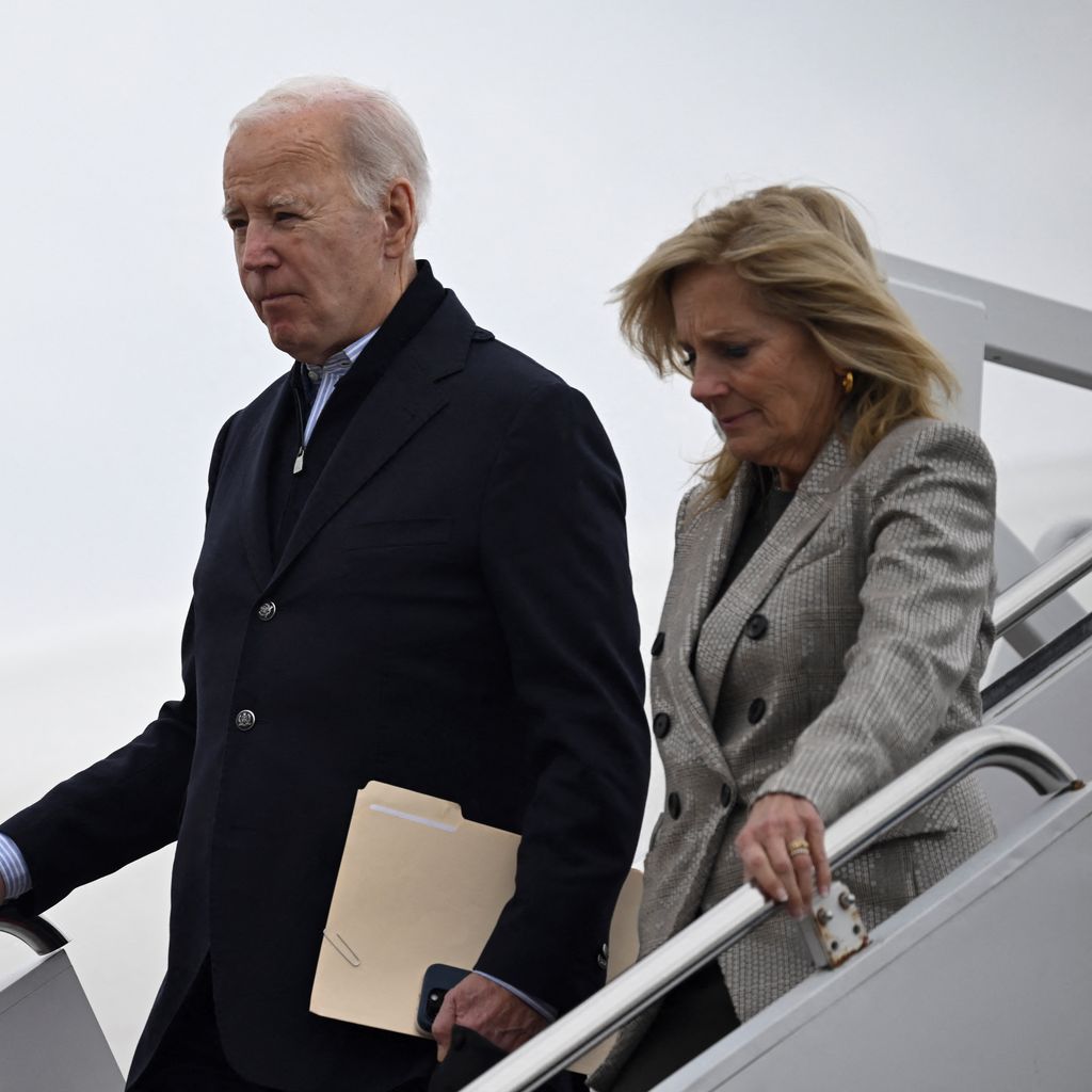 Joe und Jill Biden bei ihrer Ankunft im US-Bundesstaat Delaware, Dezember 2023