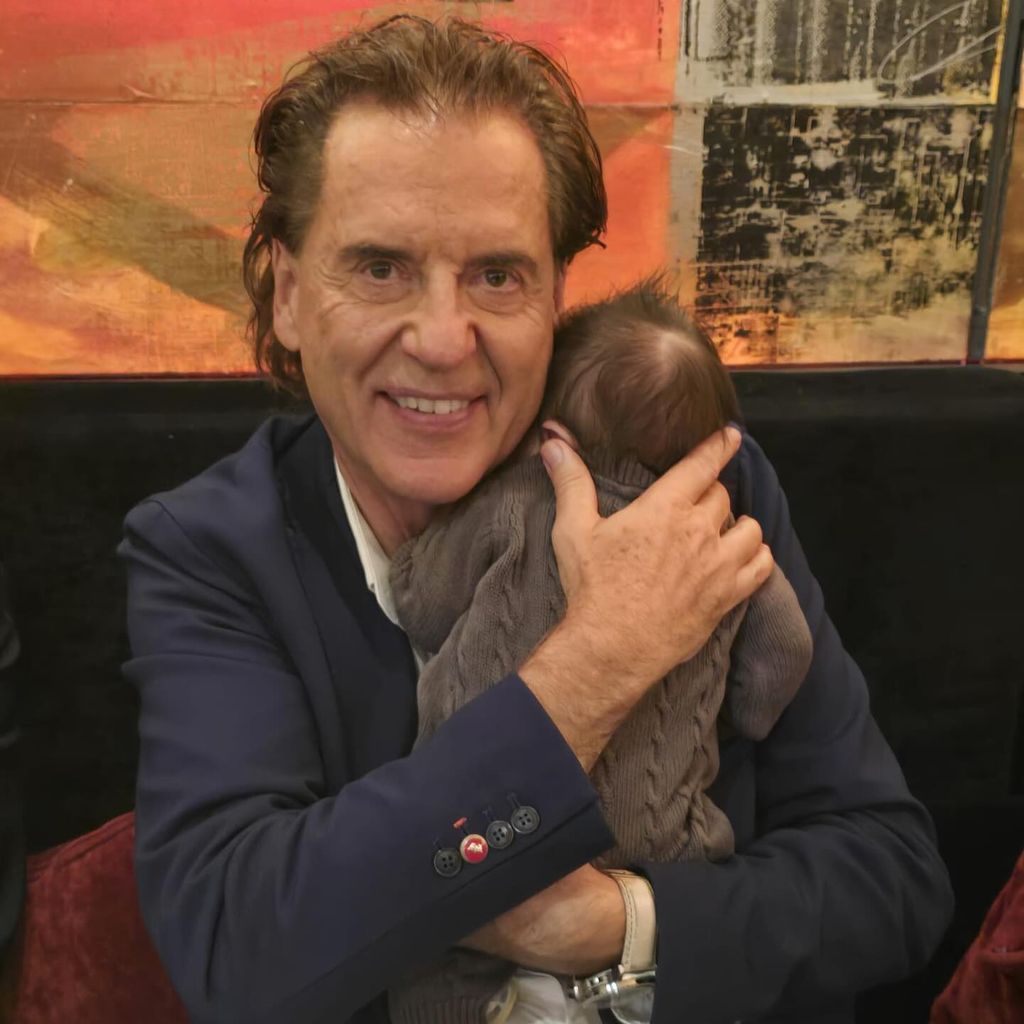 Jörg Dahlmann mit Maurice Dziwaks Baby