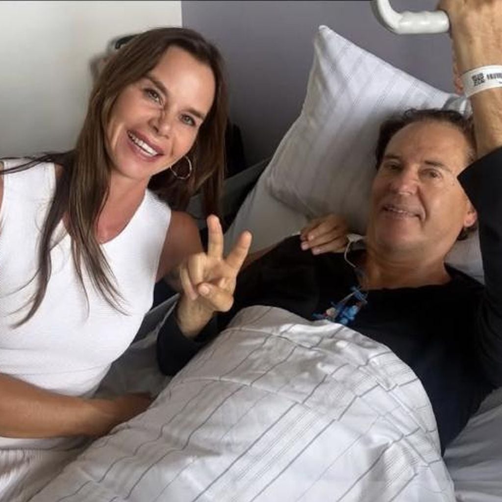Jörg und Partnerin Claudia im Krankenhaus