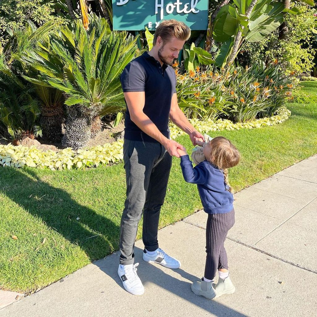 Jörn Schlönvoigt und Tochter Delia in Beverly Hills, 2022