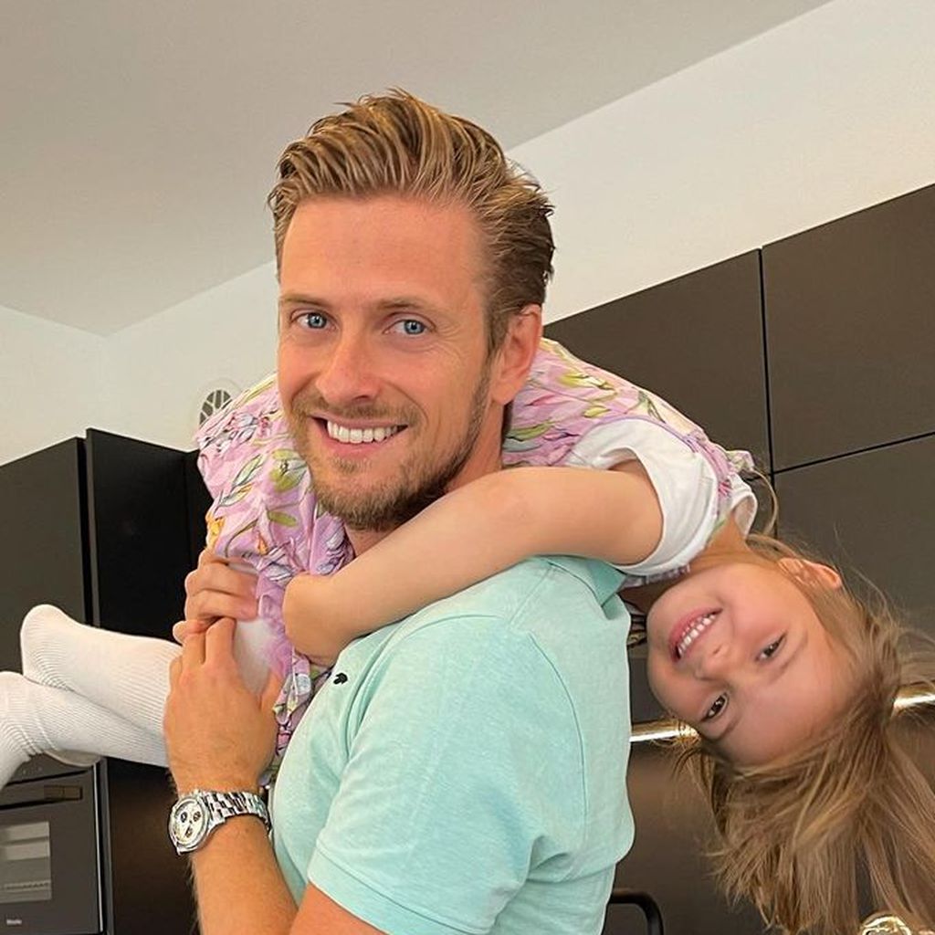 Jörn Schlönvoigt mit Tochter Delia