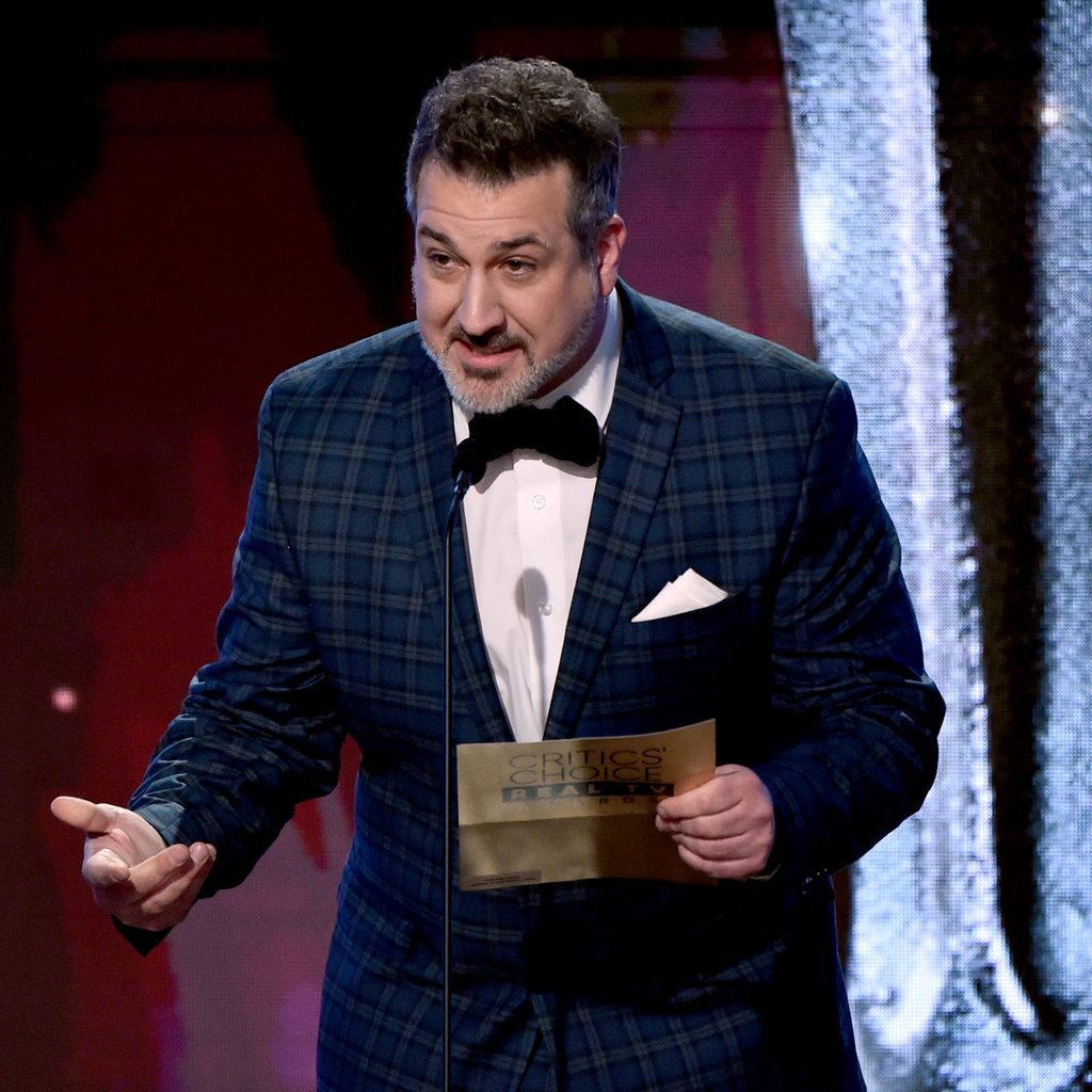 Joey Fatone bei seiner Rede im Rahmen der "Critics' Choice Real TV Awards", 2019
