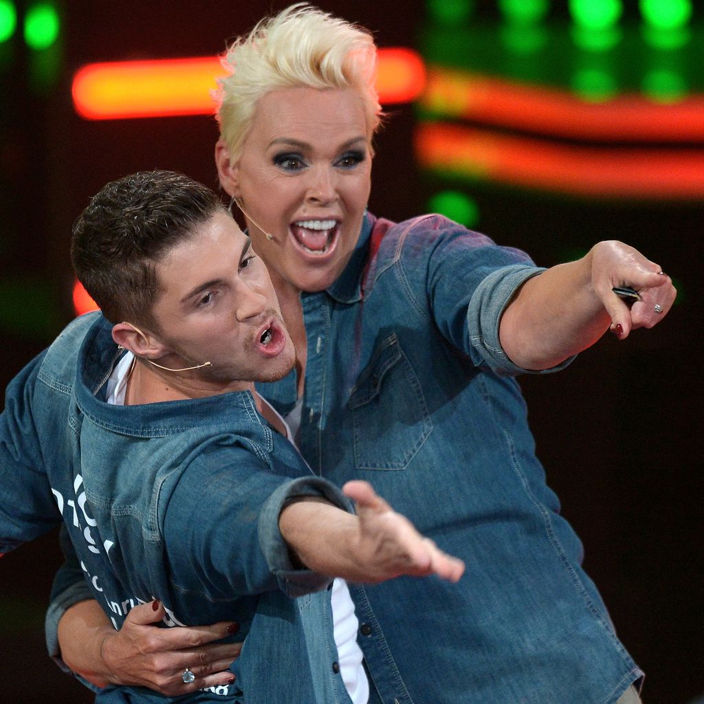 Joey Heindle und Brigitte Nielsen bei "Ich bin ein Star - lasst mich wieder rein!"