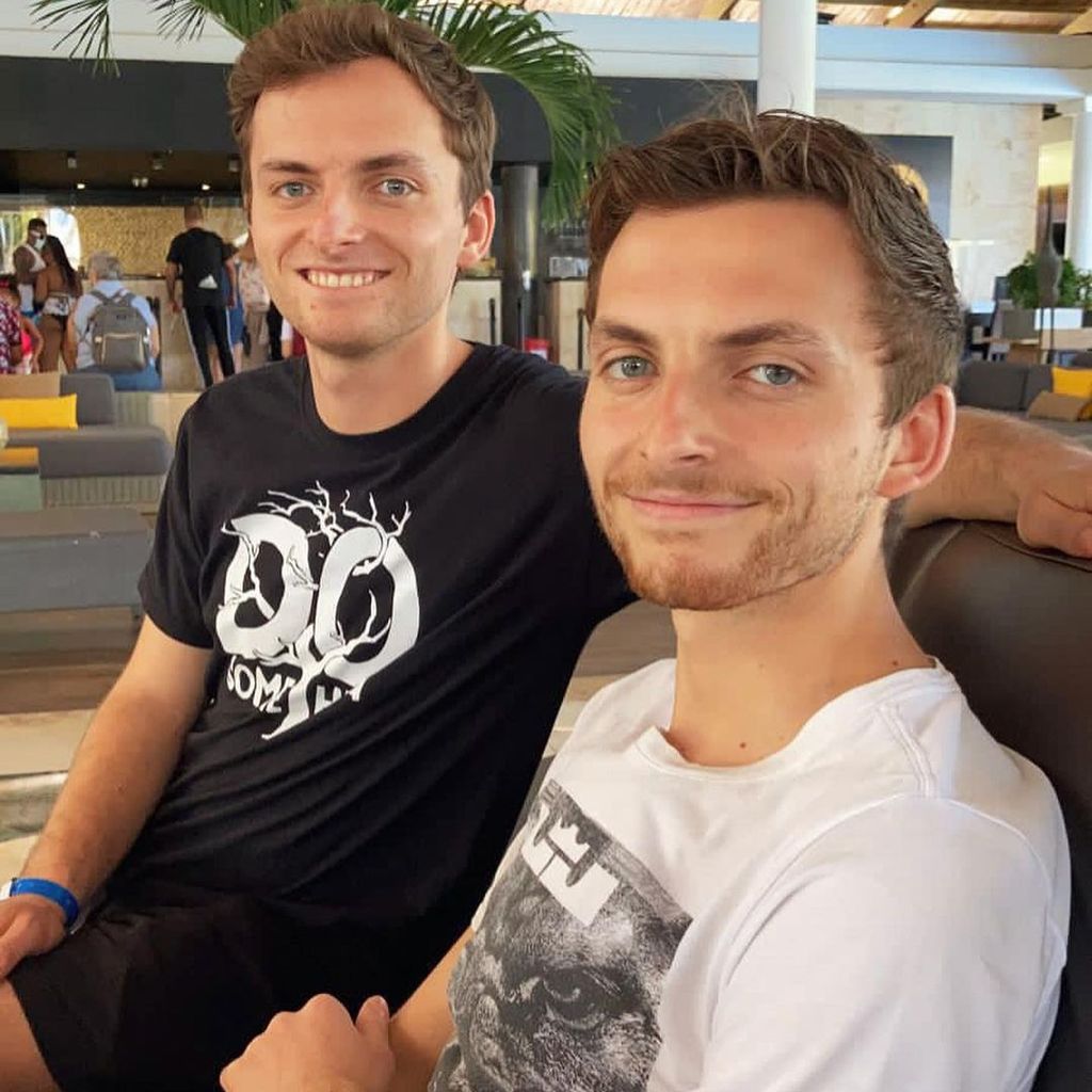 Johannes Mickenbecker mit seinem Bruder Philipp
