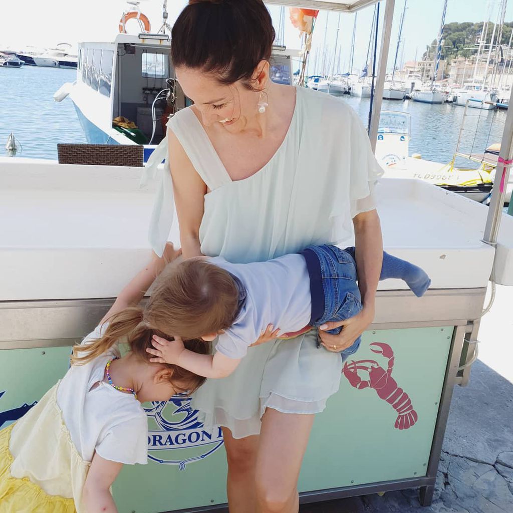 Johanna Klum mit ihren Kindern