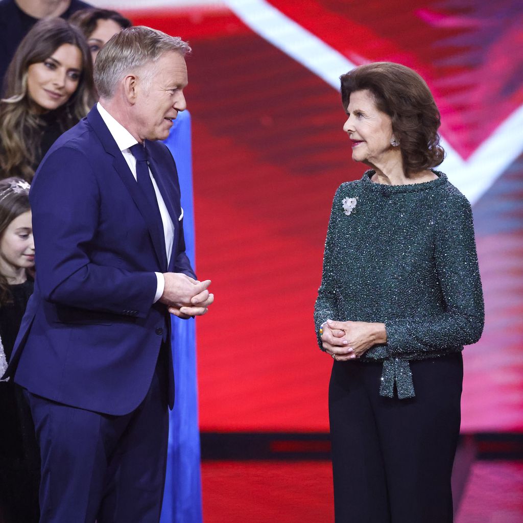 Johannes B. Kerner und Königin Silvia von Schweden, "Ein Herz für Kinder"-Gala