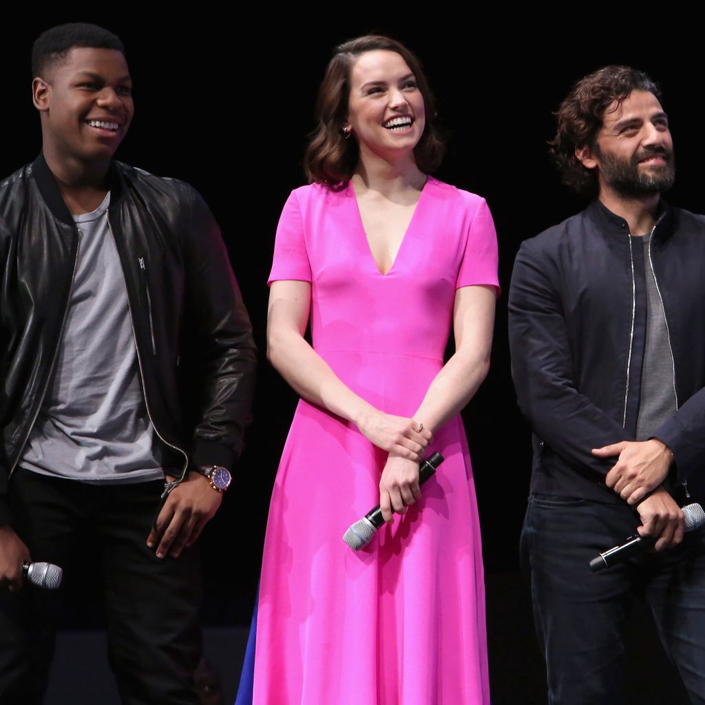 John Boyega, Daisy Ridley und Oscar Isaac, "Star Wars"-Stars