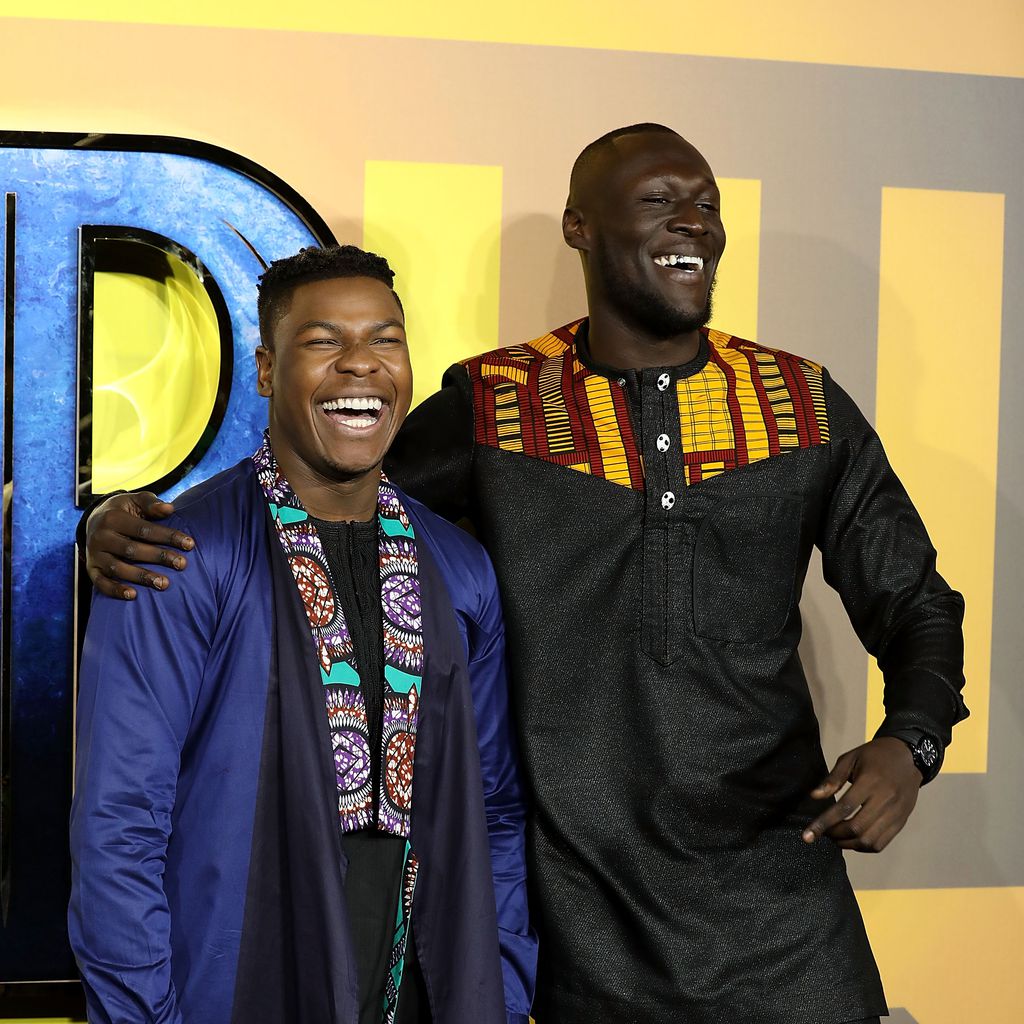 John Boyega und Stormzy bei der "Black Panther"-Premiere in London