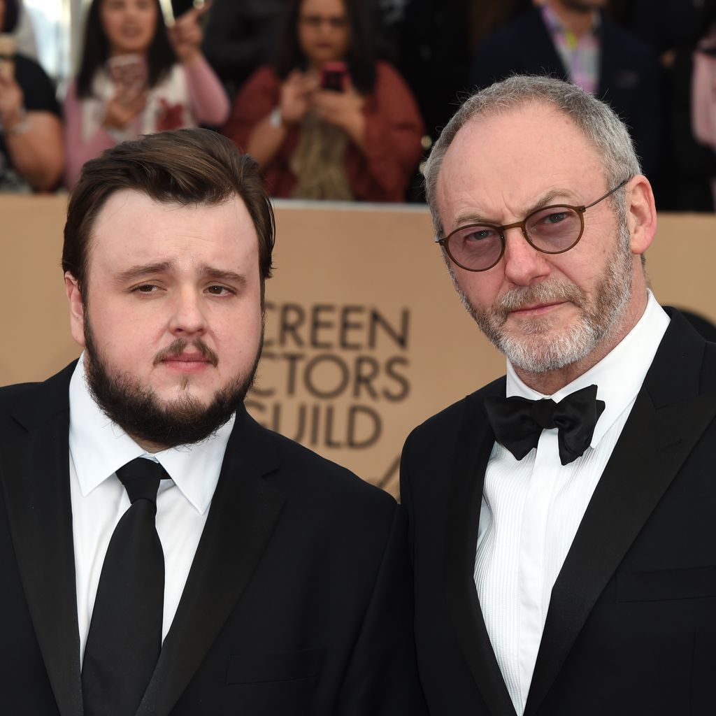 John Bradley-West und Liam Cunningham im Januar 2016