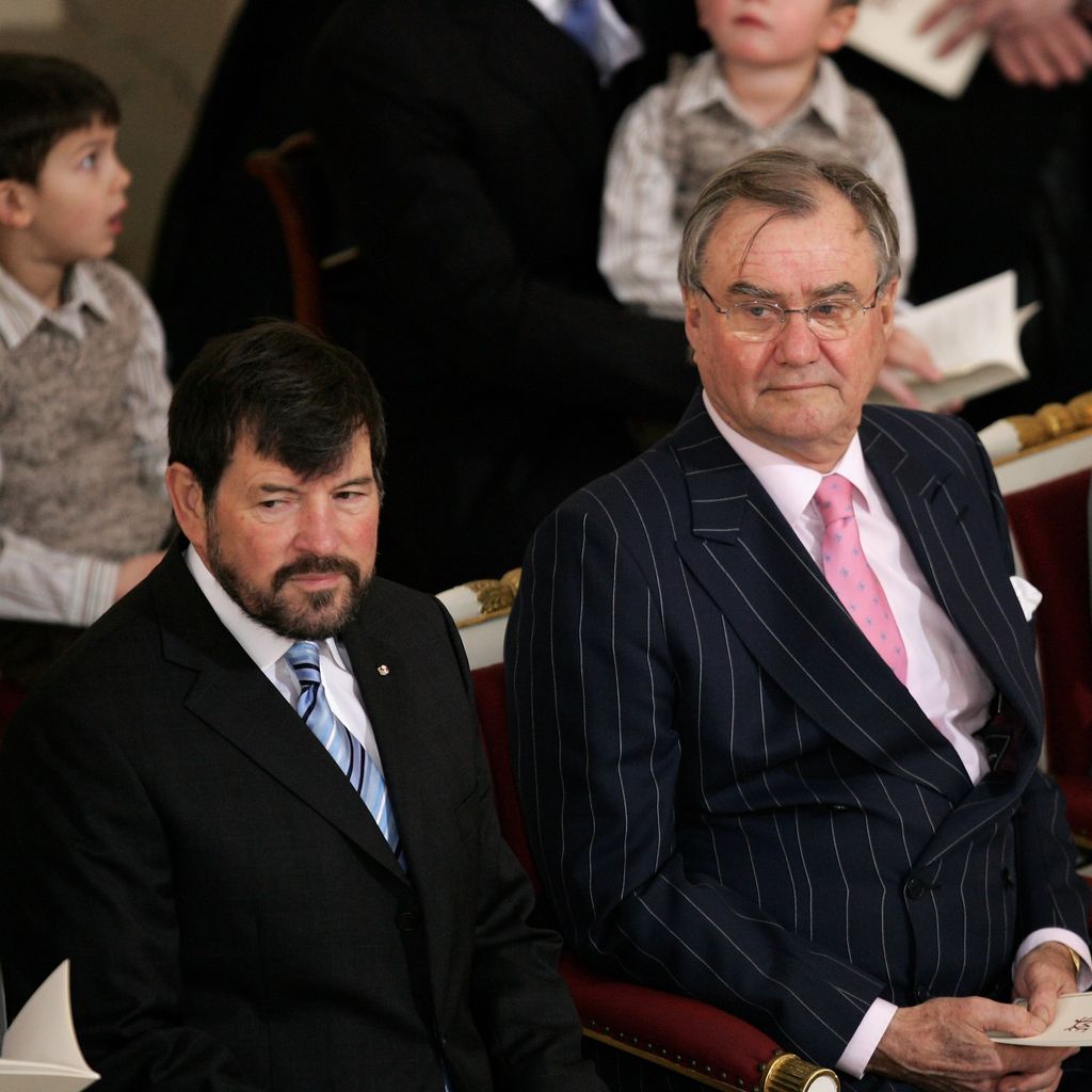 John Donaldson, Henrik und Margrethe von Dänemark bei der Taufe von Prinz Christian in der Christiansborg Slotskirke, 2006