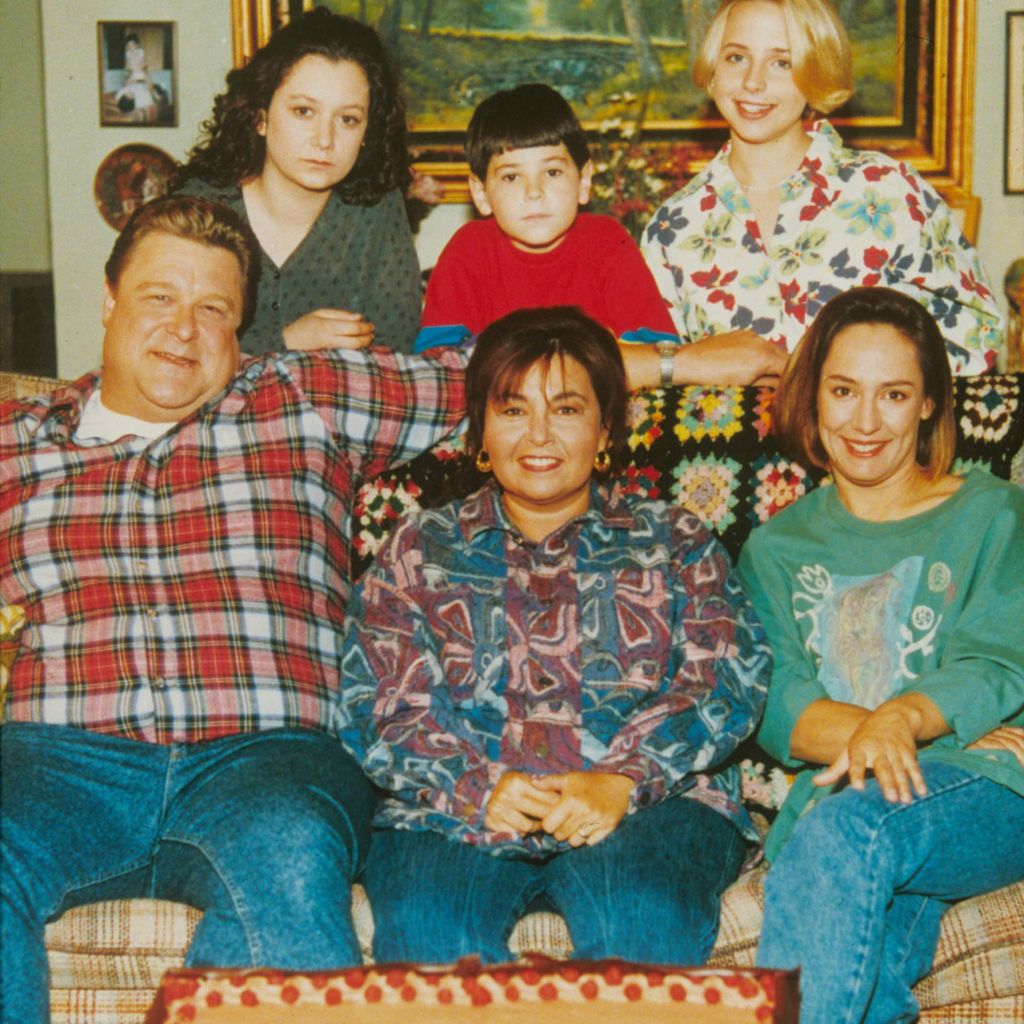 Roseanne Barr, John Goodman, Sara Gilbert, Lecy Goranson, Laurie Metcalf und Michael Fishman