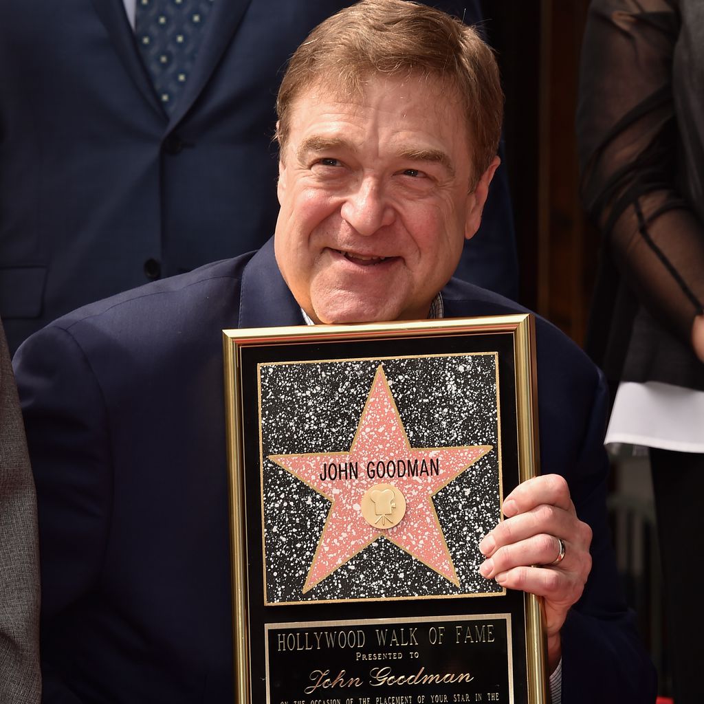 John Goodman mit seinem "Walk of Fame"-Zertifikat