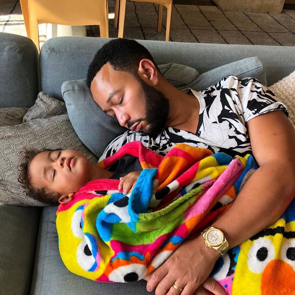 John Legend mit seinem Sohn Miles