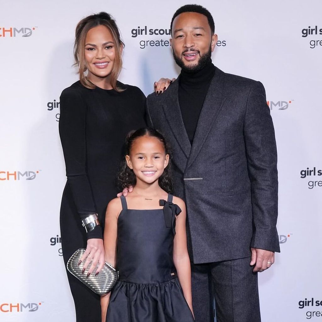 John Legend mit Tochter Luna und Chrissy Teigen, 2024