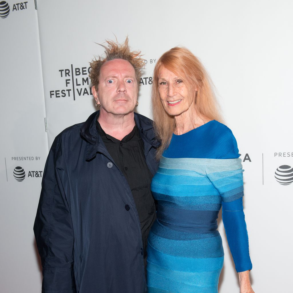 John Lydon und seine Frau Nora Forster im April 2017
