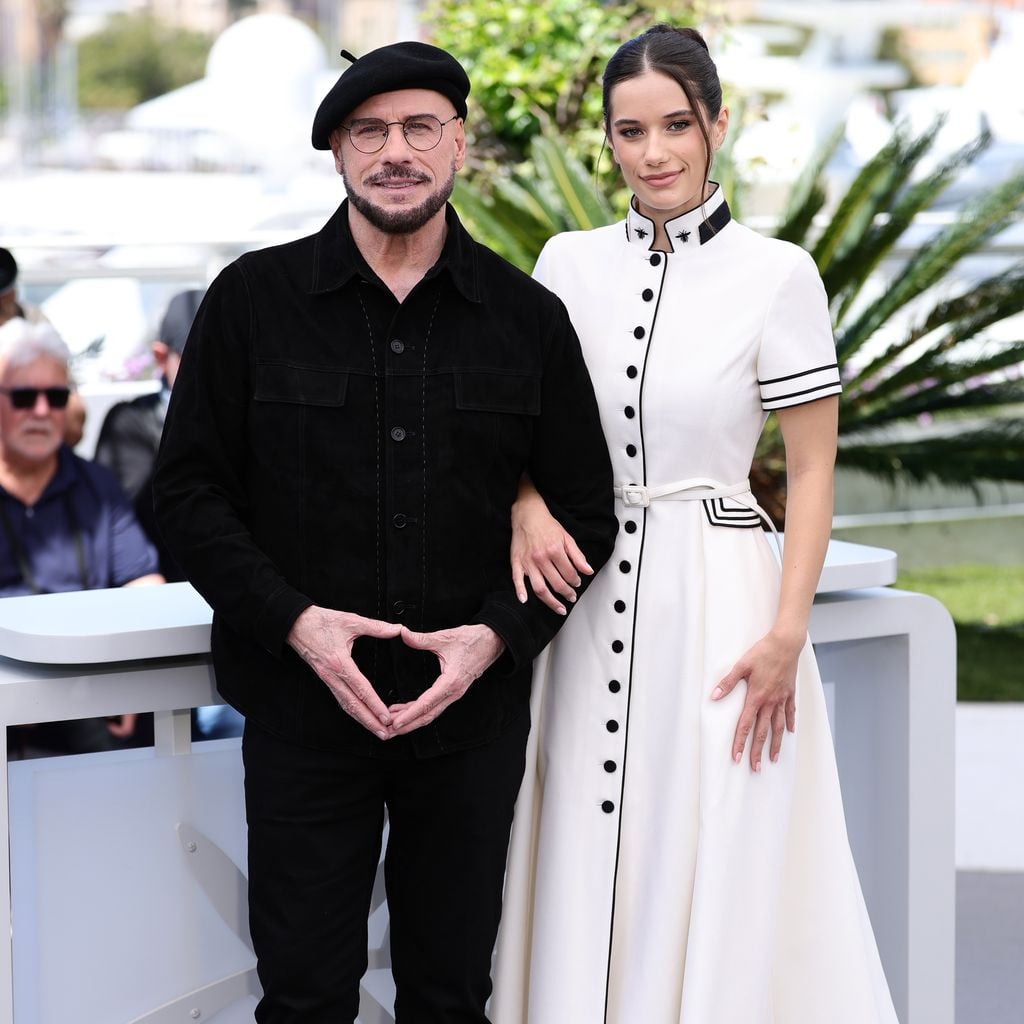 John Travolta and Ella Bleu Travolta in Cannes für den Apple-Film "Propeller One-Way Night Coach"