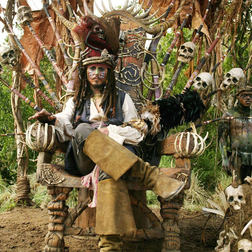 Johnny Depp alias Jack Sparrow in "Fluch der Karibik 2"